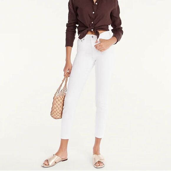 J. Crew 9" mid-rise toothpick jean in white* - Picture 2 of 6